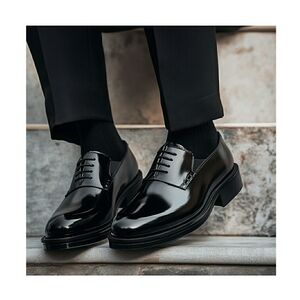 Croft & Barrow Classic Black Lace Up Men's Oxford Dress Shoes Size 11 Wide